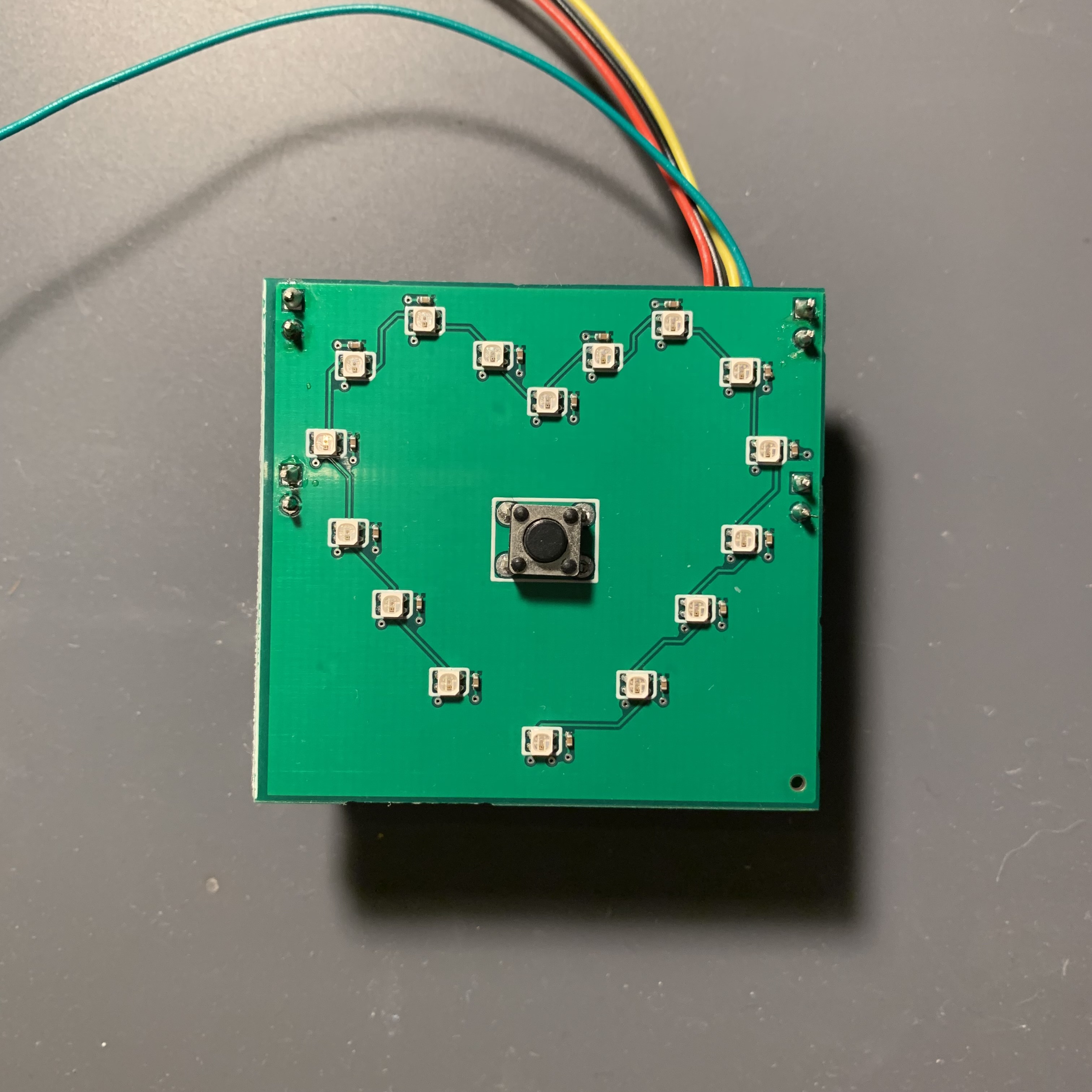 Led badge front